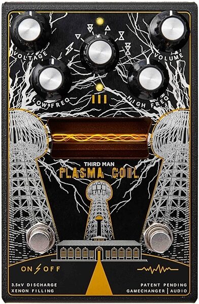 open zoom image for Gamechanger Audio Third Man Plasma Coil Octave Distortion Pedal, Action Position Back