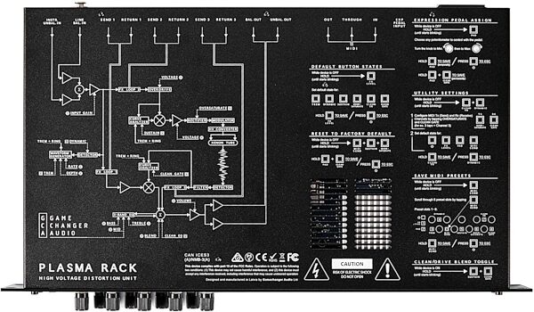 open zoom image for Gamechanger Audio Plasma Rack Distortion Module, Action Position Back