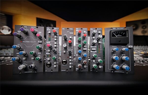 open zoom image for Solid State Logic SSL G-Comp 500-Series Stereo Bus Compressor, New, Action Position Back