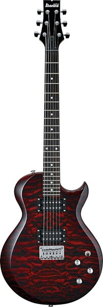 open zoom image for Ibanez GART50QA Electric Guitar, Transparent Red Burst