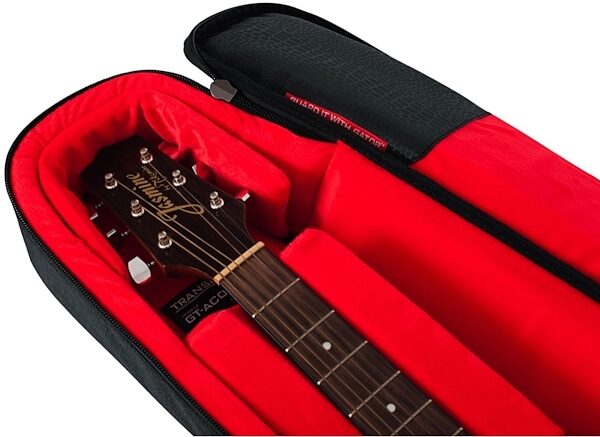 open zoom image for Gator Transit Series Acoustic Guitar Gig Bag, Charcoal, Alt7