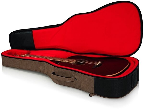 open zoom image for Gator Transit Series Acoustic Guitar Gig Bag, Tan, Alt5