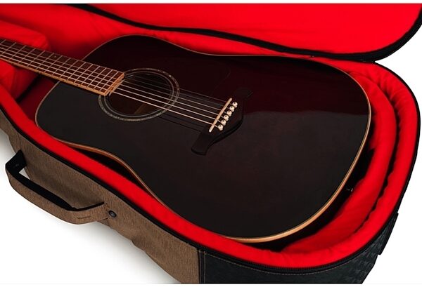 open zoom image for Gator Transit Series Acoustic Guitar Gig Bag, Tan, Alt3