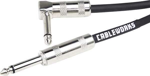 open zoom image for Gator Cableworks GCWB-INS-RA Backline Instrument Cable, with Right Angle, 10 foot, GCWB-INS-10RA, Action Position Front