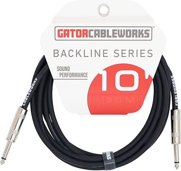 open zoom image for Gator Cableworks GCWB-INS Backline Instrument Cable, 10 foot, Action Position Front