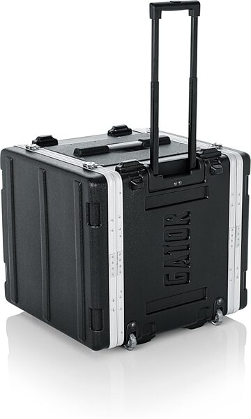 open zoom image for Gator GRR-10PLUS 10U Powered Rolling Rack, New, Action Position Back