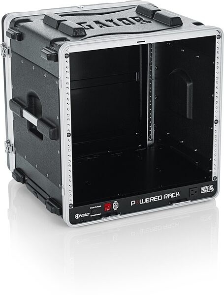 open zoom image for Gator GRR-10PLUS 10U Powered Rolling Rack, New, Action Position Back