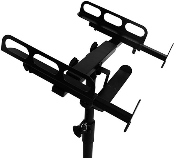open zoom image for Gator Frameworks Adjustable Rolling Mixer Stand, New, Action Position Back