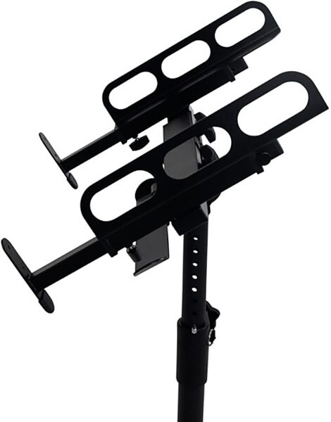 open zoom image for Gator Frameworks Adjustable Rolling Mixer Stand, New, Action Position Back