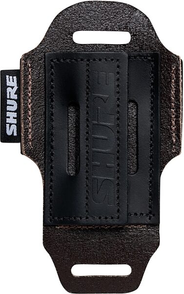 open zoom image for Shure by Gator Wireless Bodypack Transmitter Pouch, Brown, Action Position Back