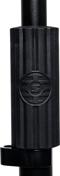 open zoom image for Shure by Gator Round Base Mic Stand, Black, 10 inch base, RBMICSTAND10, Action Position Back