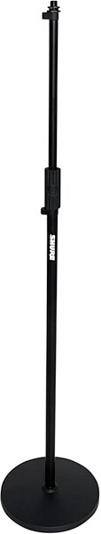 open zoom image for Shure by Gator Round Base Mic Stand, Black, 10 inch base, RBMICSTAND10, Action Position Back