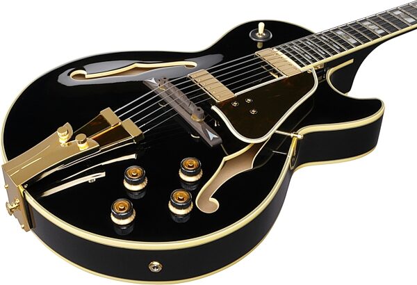 open zoom image for Ibanez GB10 George Bensen Electric Guitar, Black, Open Box (Good), Action Position Back