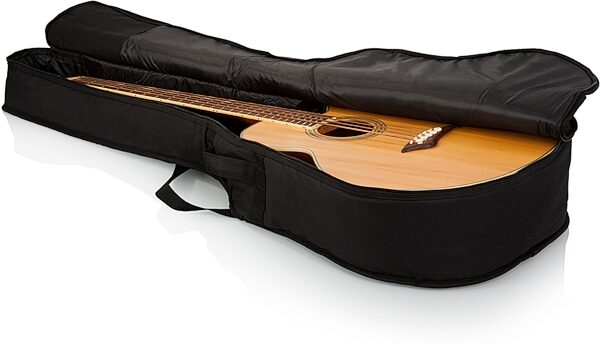open zoom image for Gator GBE-AC-BASS Acoustic Bass Guitar Gig Bag, New, Action Position Back