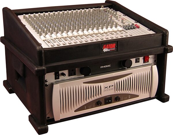 open zoom image for Gator GDJ8X4 Slant Top Mix Station Rack Case, Main