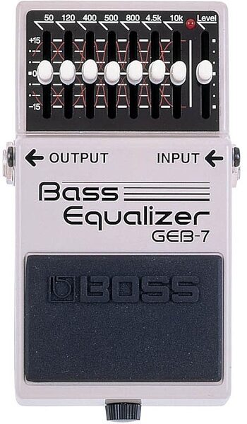 open zoom image for Boss GEB-7 Bass Equalizer Compact Effects Pedal, 7 Band Graphic, Main