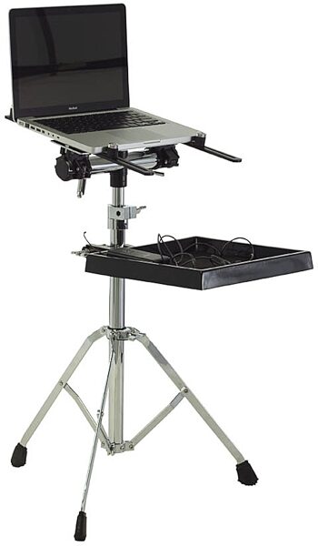 open zoom image for Gibraltar GEMS Electronic Mounting Station Stand, In Use Example (with Optional GEMAT)