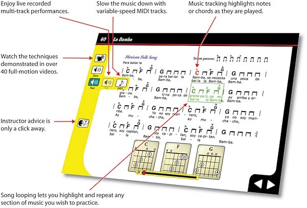 open zoom image for eMedia Guitar for Dummies, Screenshot