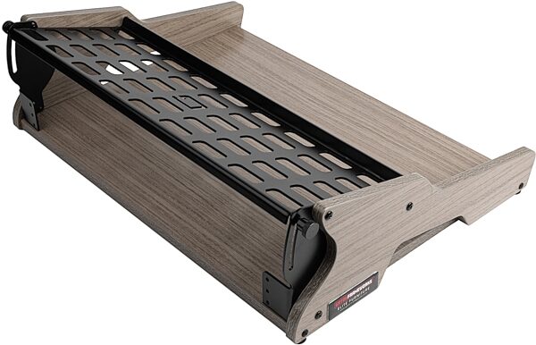 open zoom image for Gator Frameworks Synth Oasis 32 Multi-Tier Keyboard Stand with 1U Rack Space, Gray, Action Position Back