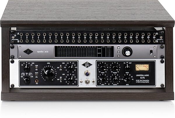 open zoom image for Gator Elite Series Studio Rack, Brown, 4U, Action Position Front