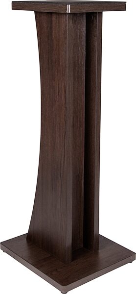 open zoom image for Gator Elite Series Studio Monitor Stand, Pair, Brown, Angle