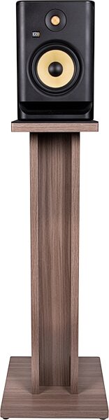 open zoom image for Gator Elite Series Studio Monitor Stand, Single Stand, Gray, Front In Use
