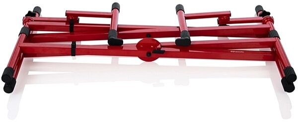 open zoom image for Gator Frameworks 2-Tier X-Style Keyboard Stand, Red, Alt