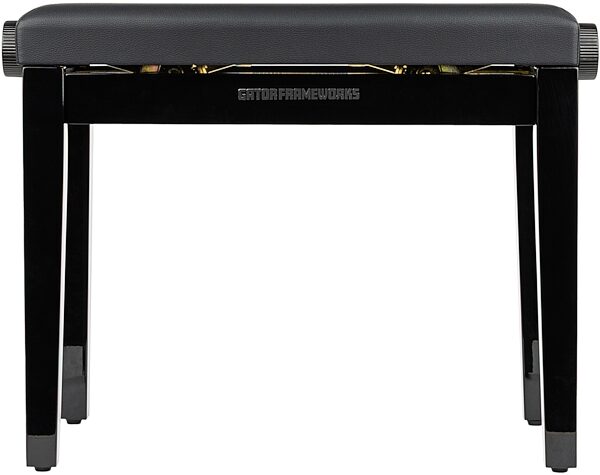 open zoom image for Gator Deluxe Height Adjustable Piano Bench, Black, Action Position Back