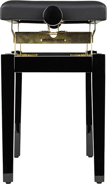 open zoom image for Gator Deluxe Height Adjustable Piano Bench, Black, Action Position Back