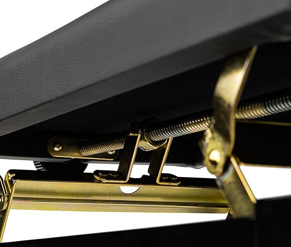 open zoom image for Gator Deluxe Height Adjustable Piano Bench, Black, Action Position Back