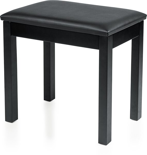 open zoom image for Gator Frameworks Wooden Piano Bench, Black, Angle 2