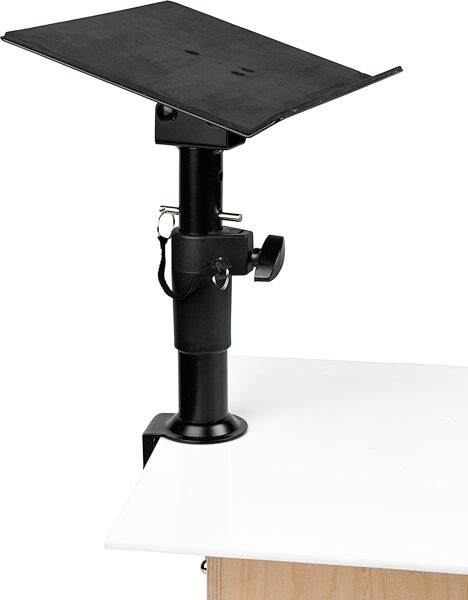 open zoom image for Gator GFWLAPTOP2500 Clampable Laptop Stand, New, Action Position Front