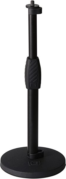 open zoom image for Gator Frameworks GFW-MIC-0601 Desktop Round Base Microphone Stand, New, Action Position Back