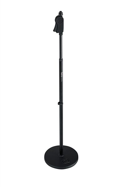 open zoom image for Gator Frameworks Deluxe Round Base Mic Stand, Single Stand, 10 inch base, view