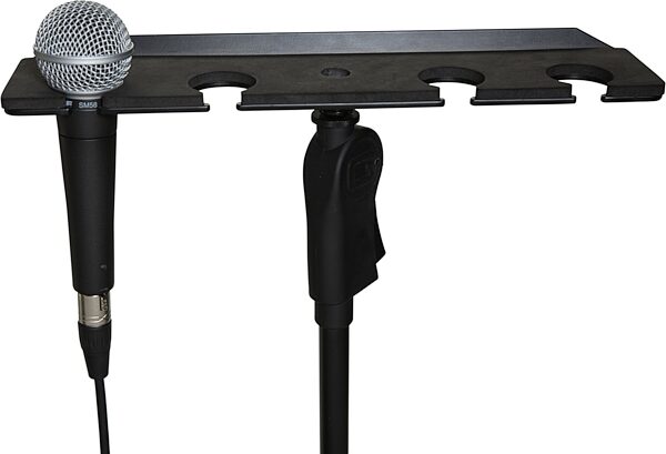 open zoom image for Gator GFW-MIC-4TRAY Multi-Microphone Holder Tray, New, Detail Side