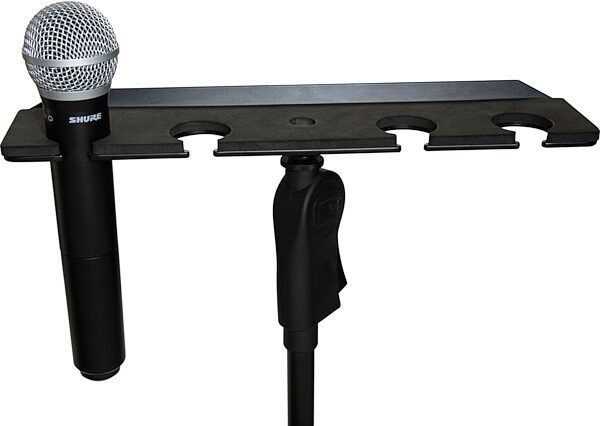 open zoom image for Gator GFW-MIC-4TRAY Multi-Microphone Holder Tray, New, Detail Side