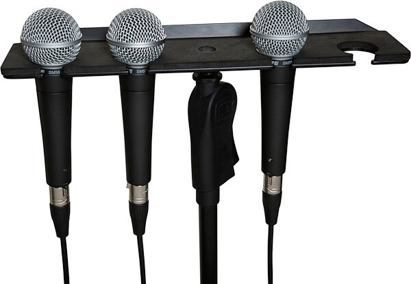 open zoom image for Gator GFW-MIC-4TRAY Multi-Microphone Holder Tray, New, Detail Side