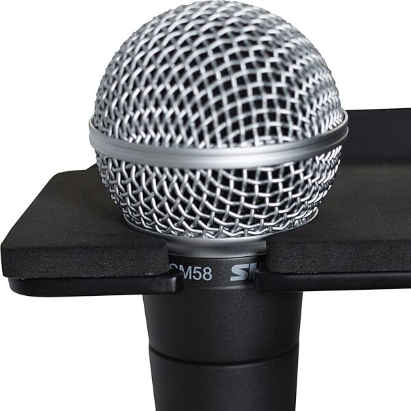 open zoom image for Gator GFW-MIC-4TRAY Multi-Microphone Holder Tray, New, Detail Side