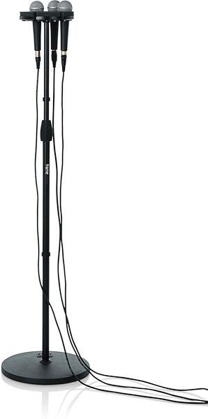 open zoom image for Gator GFW-MIC-6TRAY Multi-Microphone Holder Tray, New, Action Position Back
