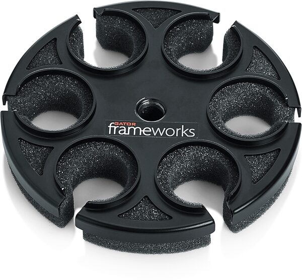 open zoom image for Gator GFW-MIC-6TRAY Multi-Microphone Holder Tray, New, Action Position Back