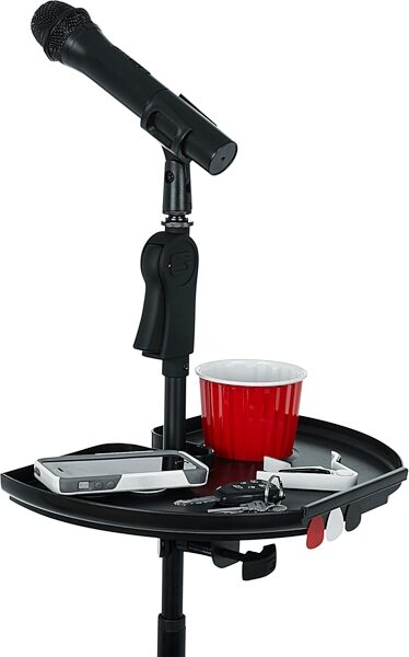 open zoom image for Gator GFW-MICACCTRAYXL XL Mic Stand Accessory Tray, New, Detail Side