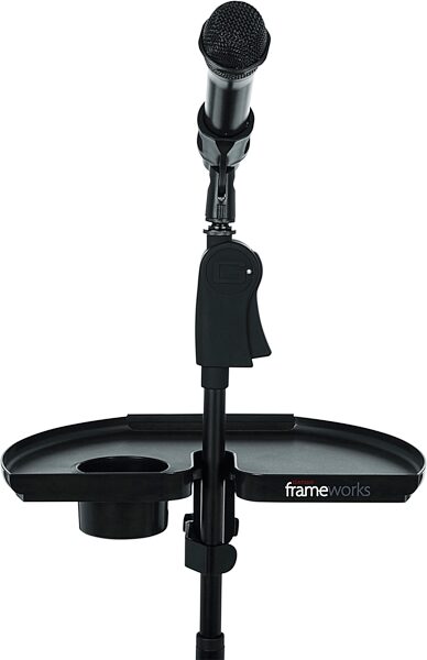 open zoom image for Gator GFW-MICACCTRAYXL XL Mic Stand Accessory Tray, New, Detail Side