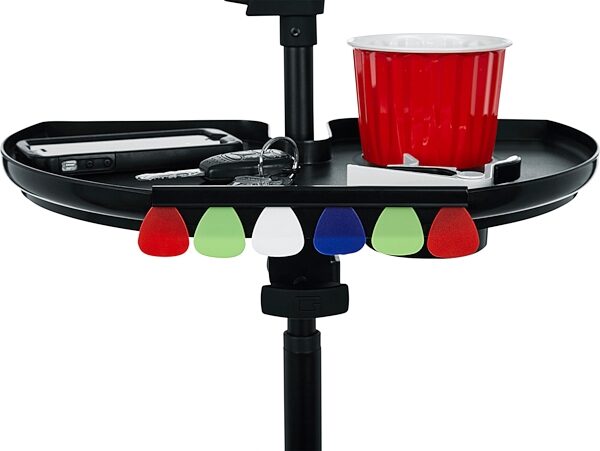 open zoom image for Gator GFW-MICACCTRAYXL XL Mic Stand Accessory Tray, New, Detail Side