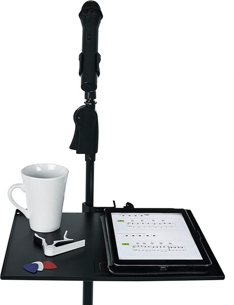 open zoom image for Gator GFW-SHELF1511 Frameworks Microphone Accessory Shelf, New, Detail Side