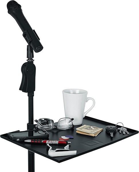 open zoom image for Gator GFW-SHELF1511 Frameworks Microphone Accessory Shelf, New, Detail Side