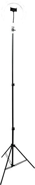open zoom image for Gator Frameworks Ring Light Tripod with Phone Clamp, New, Action Position Back