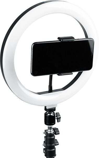open zoom image for Gator Frameworks Ring Light Tripod with Phone Clamp, New, Action Position Back