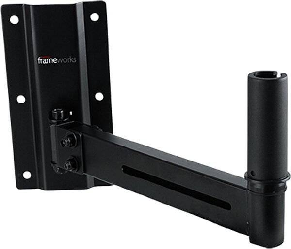 open zoom image for Gator GFW-SPK-WM100 Wall Mount Speaker Stands, Pair, Black, Action Position Back