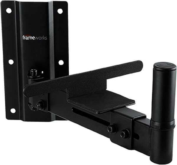 open zoom image for Gator GFW-SPK-WM100 Wall Mount Speaker Stands, Pair, Black, Action Position Back
