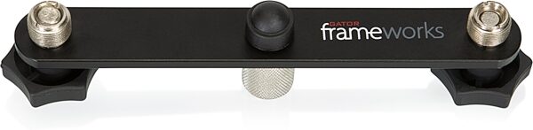 open zoom image for Gator GFWMIC1TO2 Frameworks 1-To-2 Stereo Mic Mount Bar, New, Action Position Front
